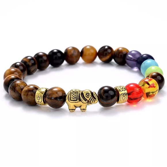 Healing Gemstone Beaded Bracelet for Men & Women 8mm Handmade Stretch Reiki MII1 - Picture 5 of 6